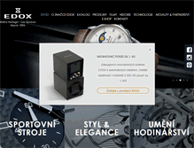 Tablet Screenshot of edox.cz
